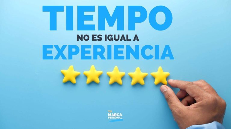 Tiempo No Es Igual a Experiencia