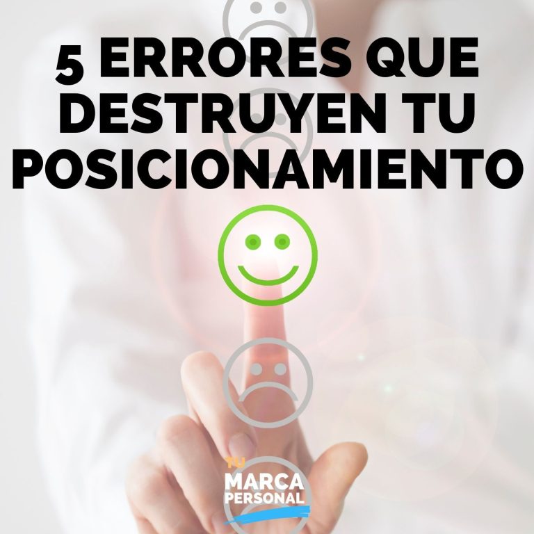 5 Errores que destruyen Tu Posicionamiento