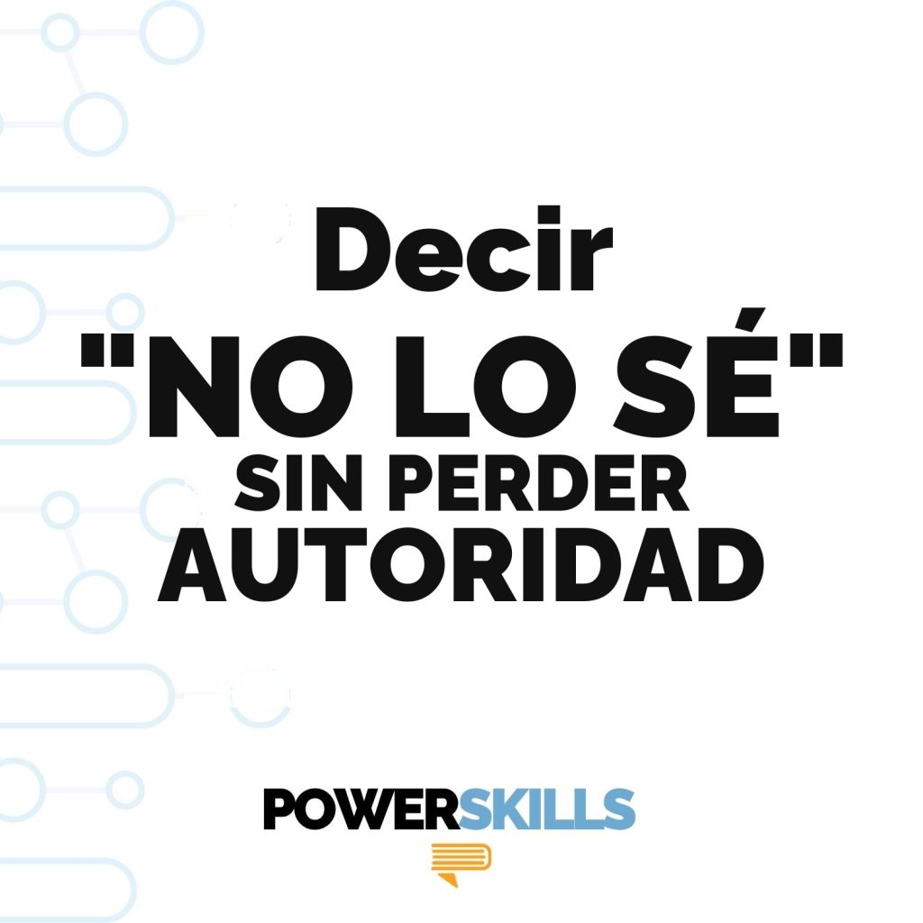 Portada del episodio Decir ‘no lo sé’ sin perder autoridad